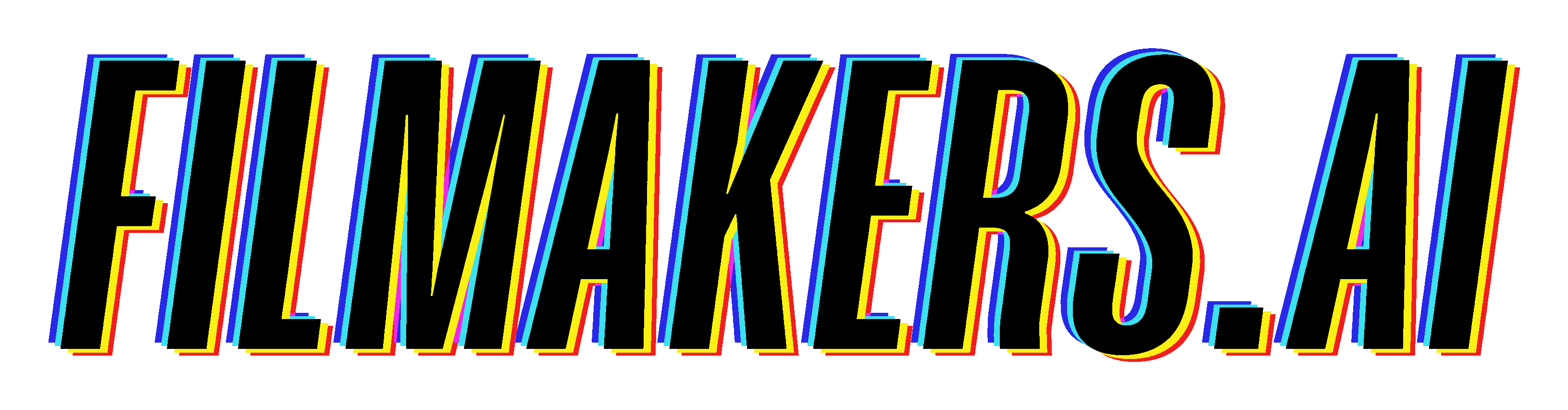 FILMAKERS.AI, dunkle Schrift, transparent